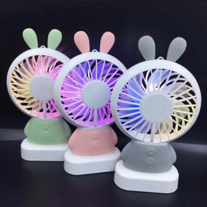 LED 미니 휴대용선풍기-토끼(거치대)
